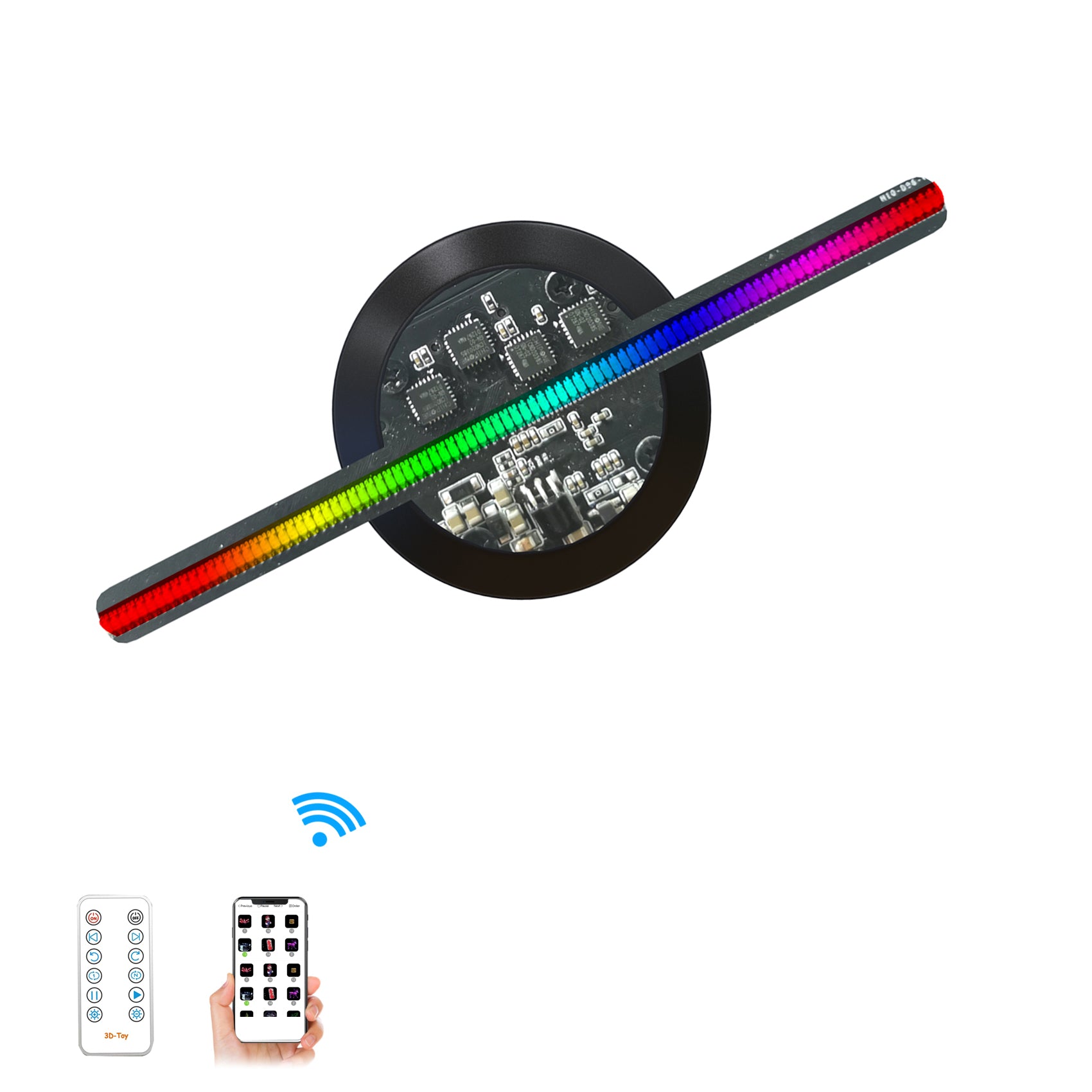 MissYou 13cm 3d hologram Fan: From Spooky Nights to Merry Lights 🎃🎄!