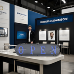 Missyou 3D holographic fan, 18cm 3D holographic fan with WiFi projector and 1500 video libraries - HD desktop LED ceiling light suitable for shops and bars