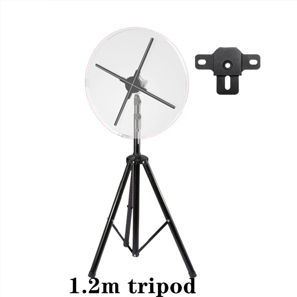 Missyou 3D Hologram Fan Mounting Base, Aluminum Wall Mount Bracket Backplate for 46cm-100cm 4-Blade Fans, Tripod Compatible Replacement Part, Heavy Duty Support for Large Holographic Displays