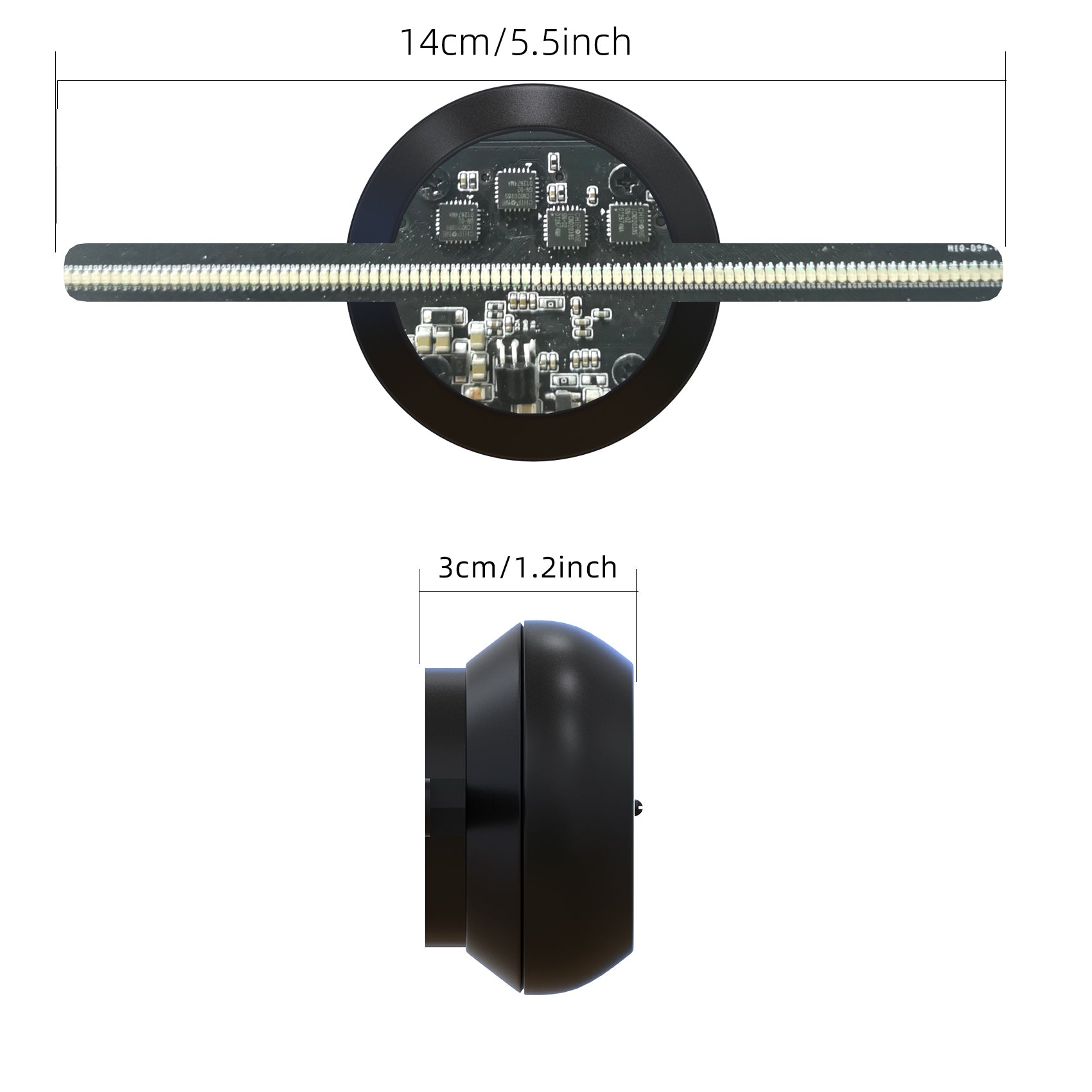 MissYou 13cm 3d hologram Fan: From Spooky Nights to Merry Lights 🎃🎄!