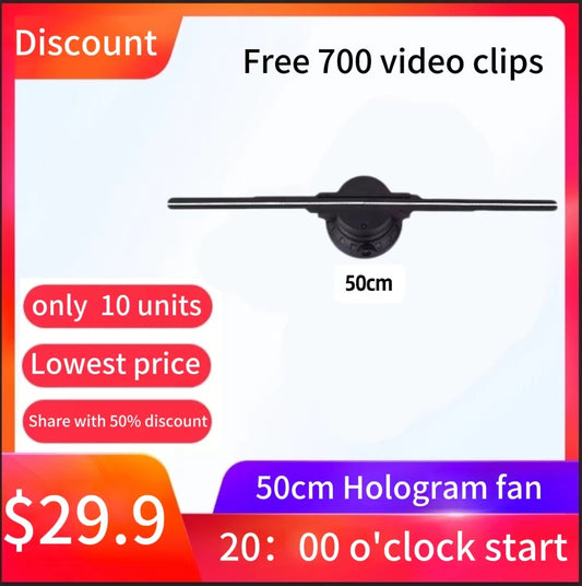 MissYou 50cm 3d hologram Fan: Blows Cool Air, Blows Minds 💨🤯