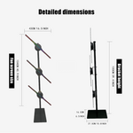 Holographic fan stand with multi-function base, 42cm（16.5 inches ）splicing stand