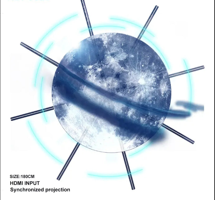 Fan Hologram 3D Ologramma 3D Hdmi-Input Computer Interactive Wifi Fan Hologram 3D Hologram Fan 180cm