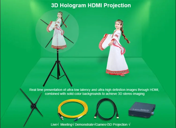Fan Hologram 3D Ologramma 3D Hdmi-Input Computer Interactive Wifi Fan Hologram 3D Hologram Fan 180cm