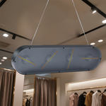 Missyou 3D holographic fan, 18cm 3D holographic fan with WiFi projector and 1500 video libraries - HD desktop LED ceiling light suitable for shops and bars