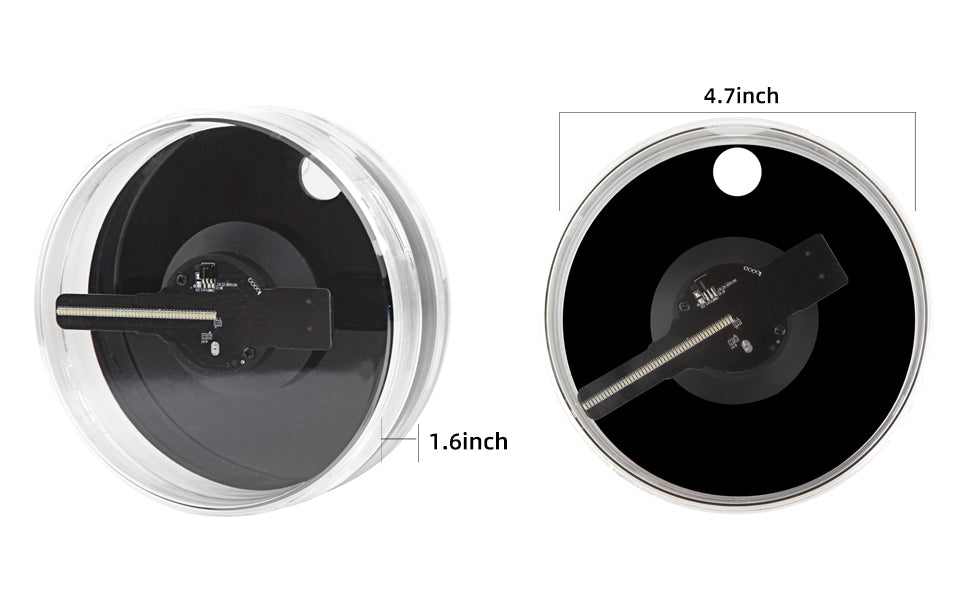 MISS YOU MS12-D13D Hologram Fan, 4.7" 3D Fan with WiFi, 700 Videos, HD 2000*1444PX, Tabletop or Ceiling LED Light for Shops, Bars
