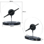 Missyou 11.8-inch 3D Hologram Fan - Customizable Logo, Bluetooth and WiFi Control, Over 700 Video Libraries, Remote Control and Acrylic Cover, Ideal for Advertising and Events