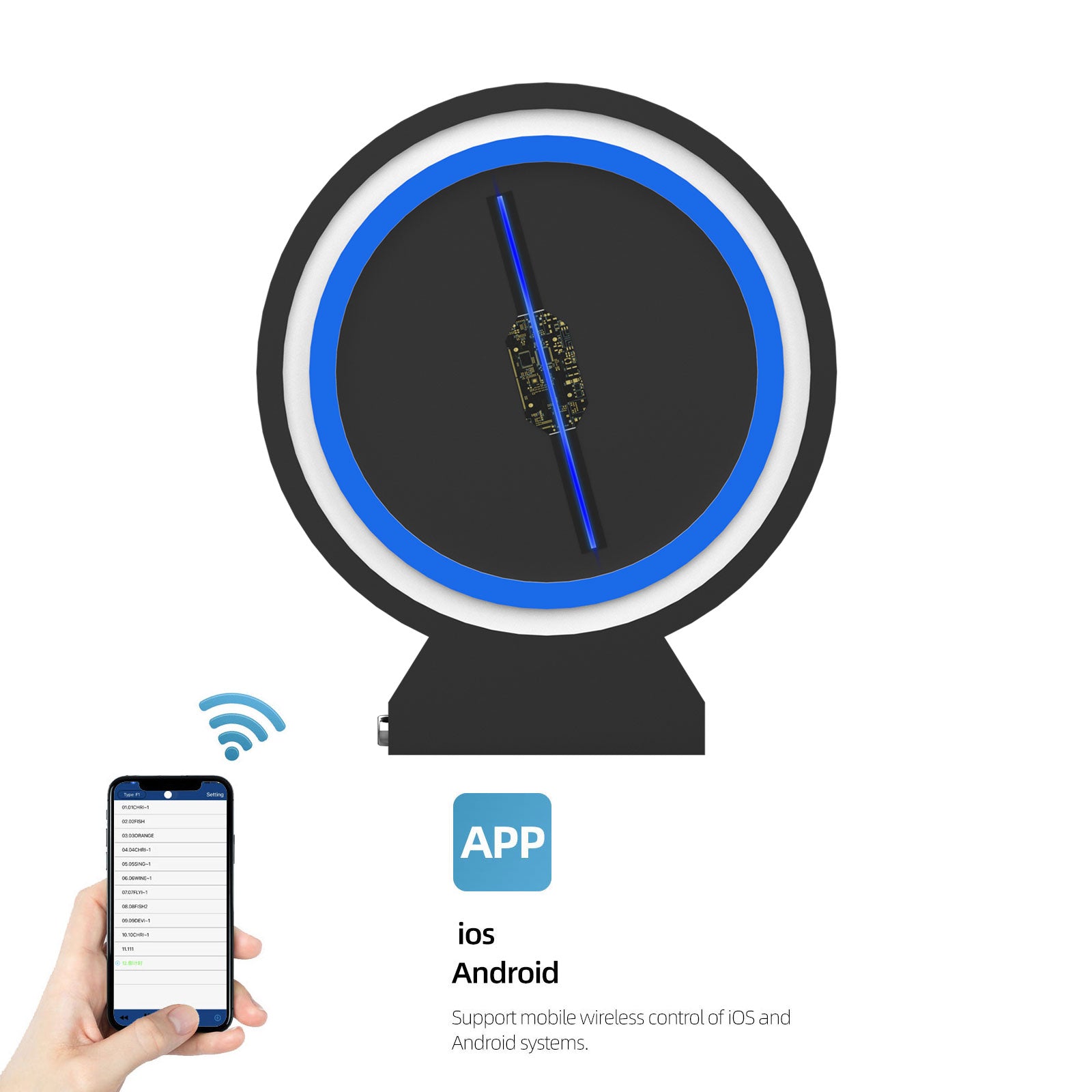 3D Hologram Fan Projector - 5.5