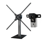 Missyou 3D Hologram Fan Mounting Base, Aluminum Wall Mount Bracket Backplate for 46cm-100cm 4-Blade Fans, Tripod Compatible Replacement Part, Heavy Duty Support for Large Holographic Displays