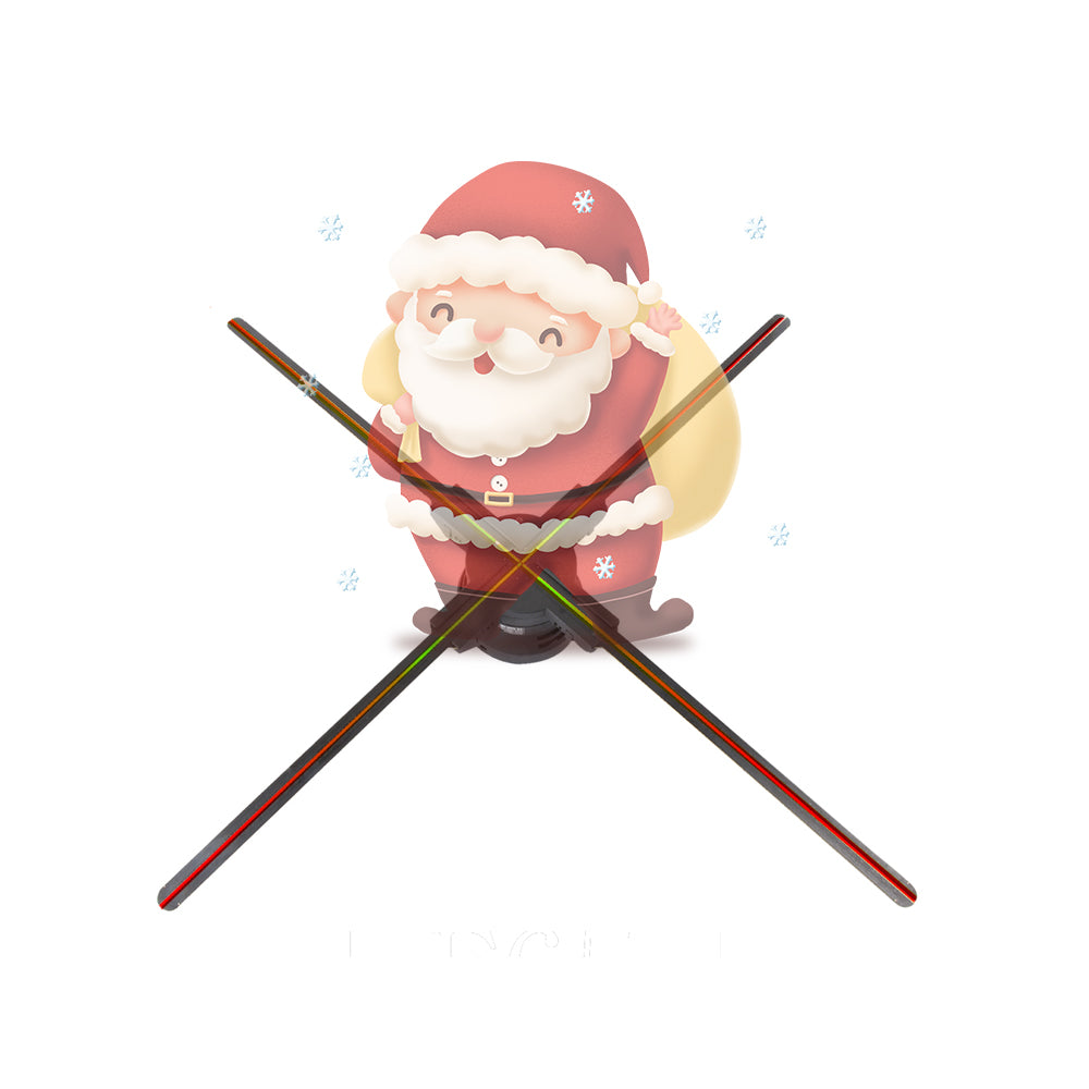 Missyou 25.6" 3D Hologram Fan Projector with Remote, Bluetooth, Splicing, 700 Videos, 768 LEDs for Business Signs, Bar, Casino, Party, Halloween