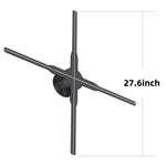 Missyou 27.5" 3D Hologram Fan Projector, Remote, Bluetooth, Splicing, 700 Video Library, 832 LEDs for Business Signs, Bar, Casino, Party, Halloween