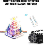 4.3" 3D Hologram Fan Spinner with Bluetooth, Remote, HD LED, 700 Video Library for Halloween, Home Decor, Anime Projection, Parties