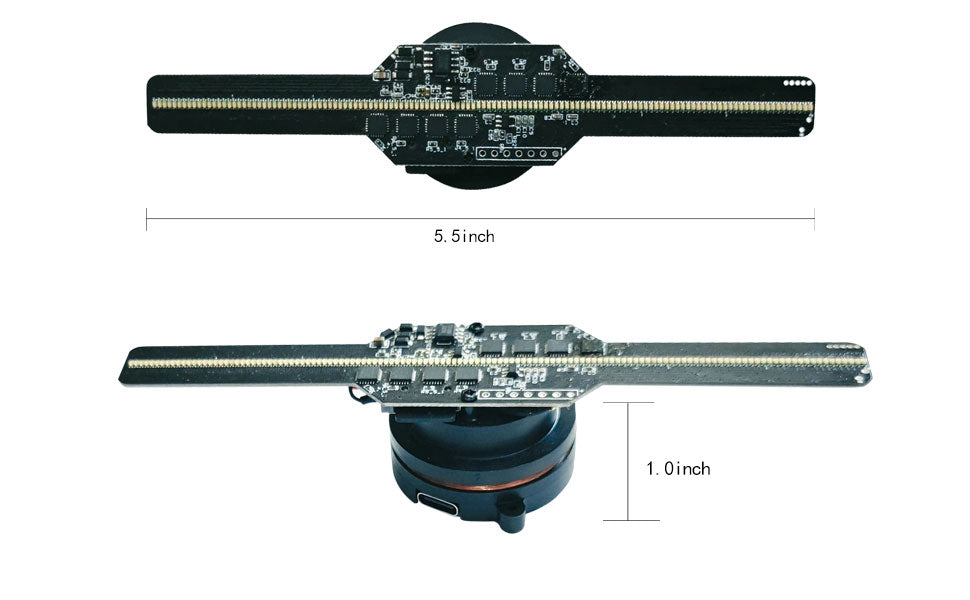 3D Hologram Fan Projector - 5.5
