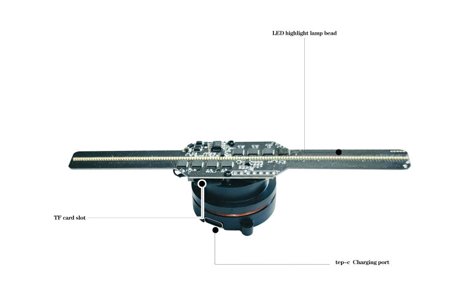 3D Hologram Fan Projector - 5.5