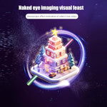 4.3" 3D Hologram Fan Spinner with Bluetooth, Remote, HD LED, 700 Video Library for Halloween, Home Decor, Anime Projection, Parties