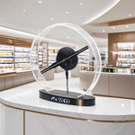 Missyou 11.8-inch 3D Hologram Fan - Customizable Logo, Bluetooth and WiFi Control, Over 700 Video Libraries, Remote Control and Acrylic Cover, Ideal for Advertising and Events