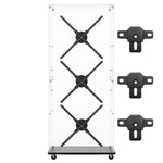 Missyou 3D Hologram Fan Mounting Base, Aluminum Wall Mount Bracket Backplate for 46cm-100cm 4-Blade Fans, Tripod Compatible Replacement Part, Heavy Duty Support for Large Holographic Displays