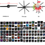 3D Hologram Fan 3D Projector, 17" Thick Display, 700 Video Library for Business Signs, Bar, Casino, Party, Halloween Ads
