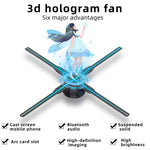 Missyou 27.5" 3D Hologram Fan Projector, Remote, Bluetooth, Splicing, 700 Video Library, 832 LEDs for Business Signs, Bar, Casino, Party, Halloween
