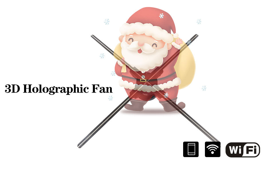 Missyou 25.6" 3D Hologram Fan Projector with Remote, Bluetooth, Splicing, 700 Videos, 768 LEDs for Business Signs, Bar, Casino, Party, Halloween