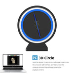 3D Hologram Fan Projector - 5.5" Wi-Fi LED Display for Halloween Ads, Events, Exhibitions, User-Friendly App Control, 128 LEDs, 700+ Videos