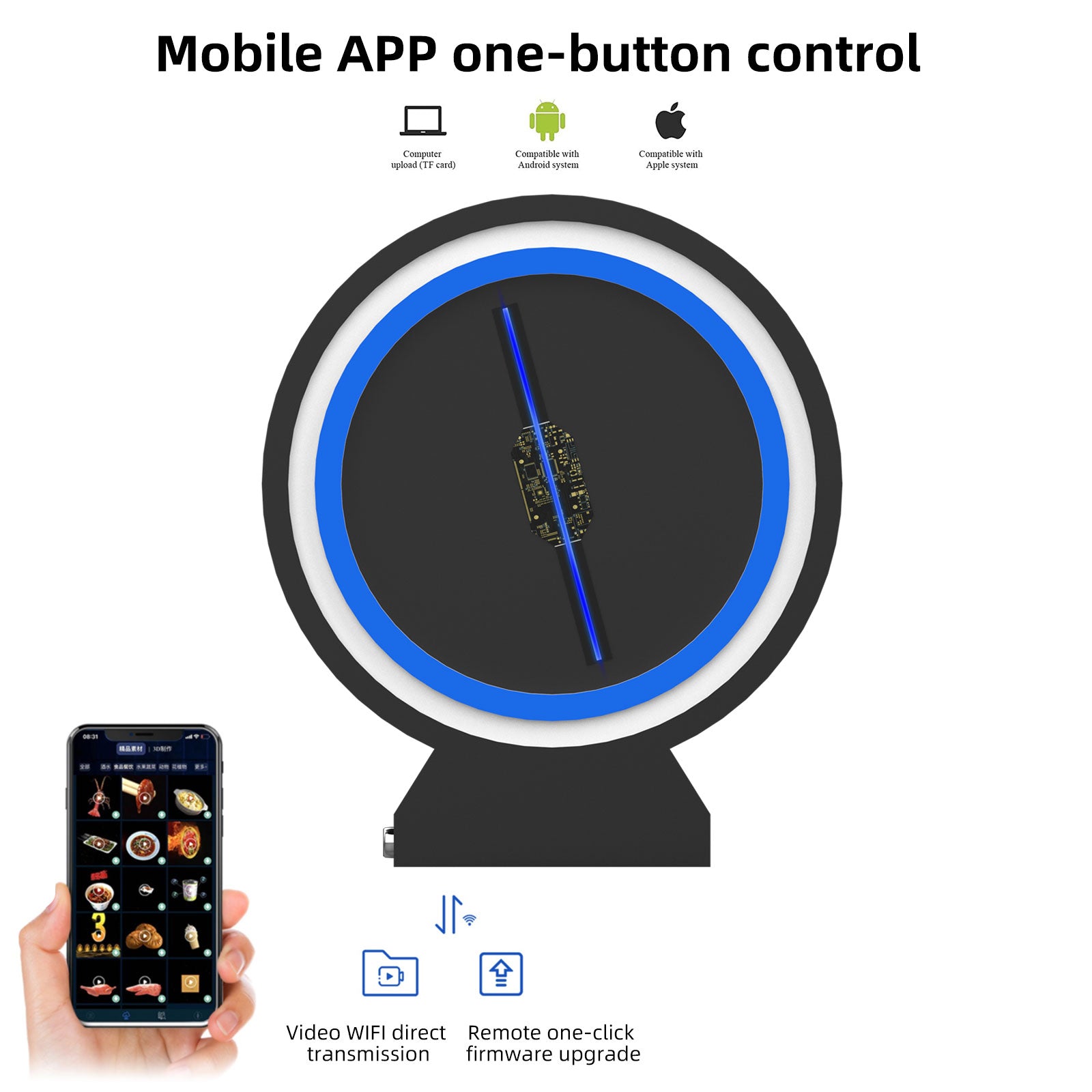 3D Hologram Fan Projector - 5.5