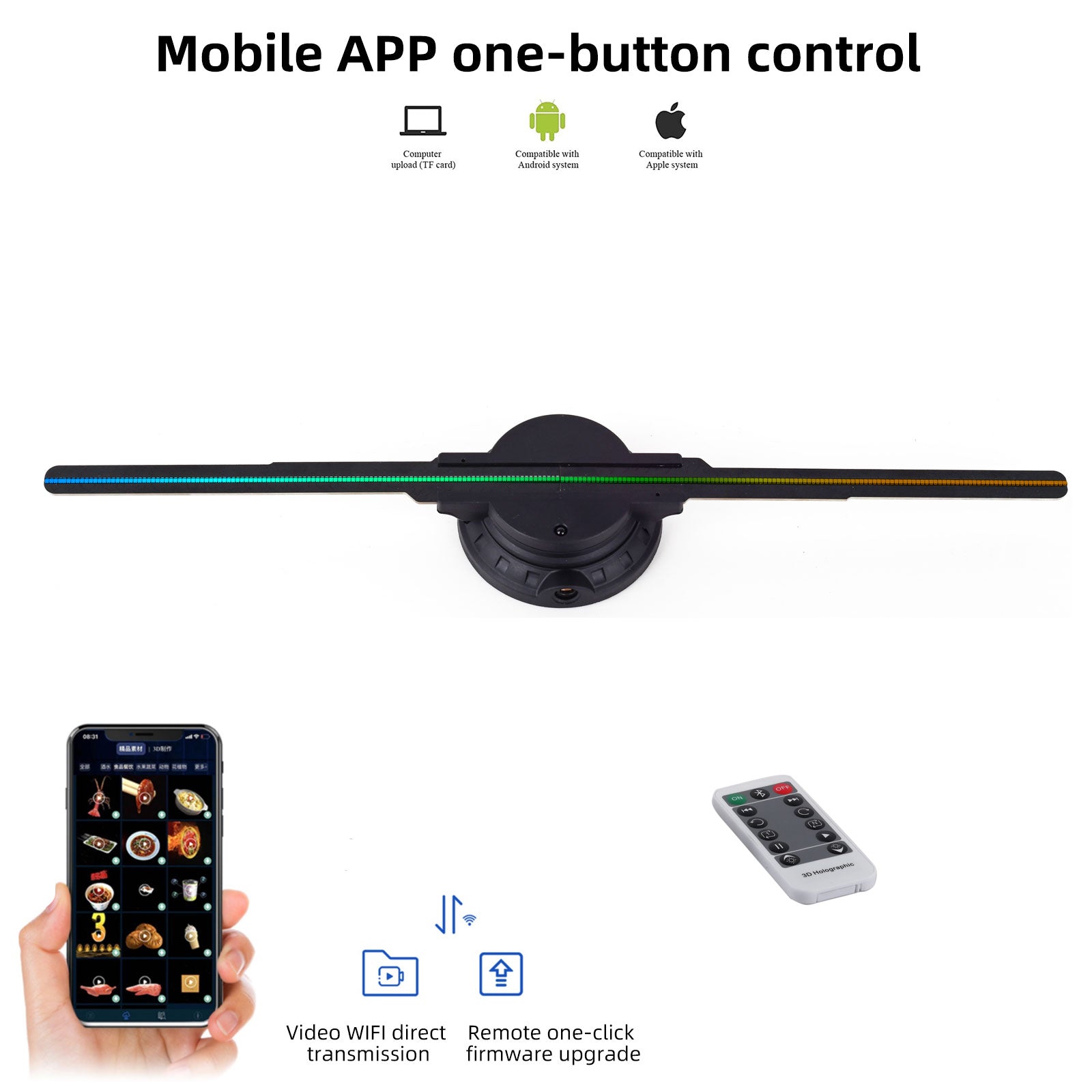 3D Hologram Fan, 16.5