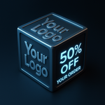 Custom 3D Hologram Fan Logo Video