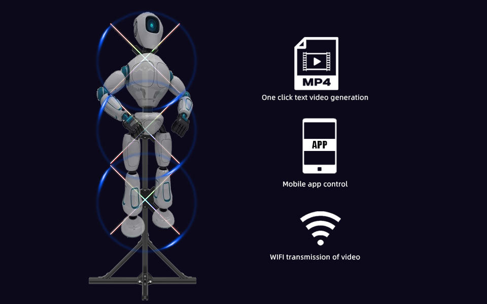 Engage your audience with Miss You's 3D Holographic Fan Display - 25.5" fan, 1980mm display, remote control and customizable content