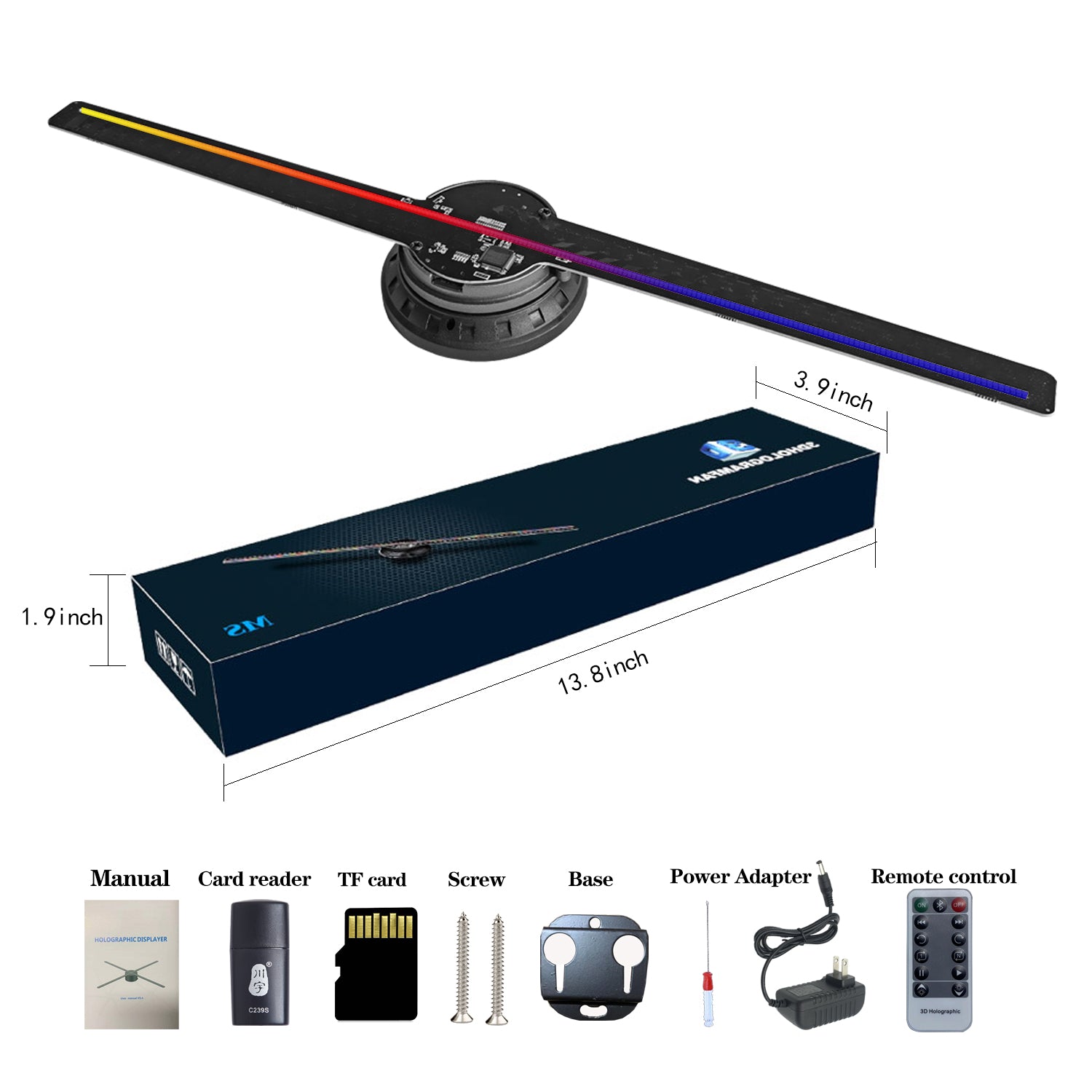 3D Hologram Fan, 16.5