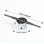 3D Hologram Fan, 9.1" Projector with 1.2" Thickness, 700 Video Library, 224 LEDs for Business Signs, Bar, Casino, Party, Halloween Ads