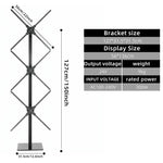 Miss You Triple Fan Hologram: Easy Splicing for Expansive 3D Visuals, Perfect for Business Advertising with Stunning, Dynamic Displays