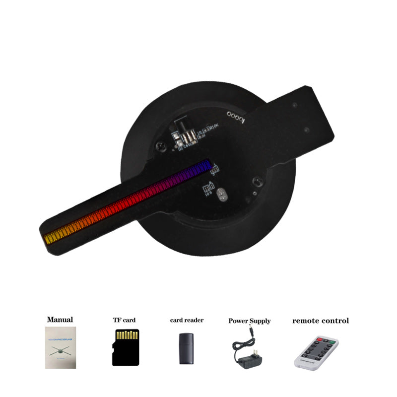 11cm 3D Hologram Fan: Easy Setup for Eye-Catching, High-Resolution Displays Anywhere ✨🎯