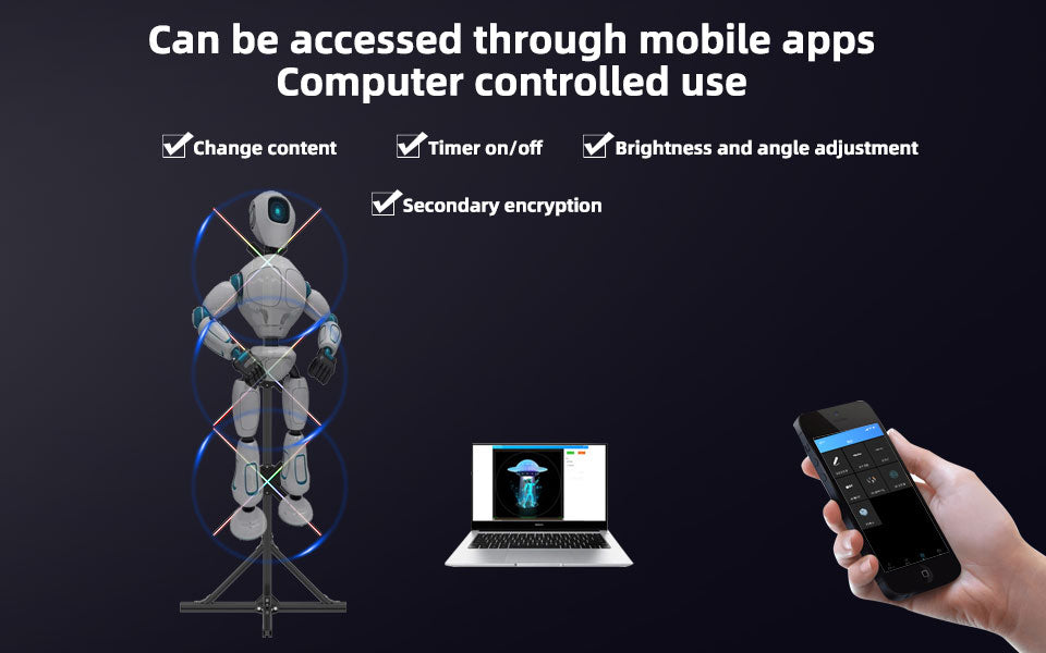 Miss You 3D Holographic Fan Stand - 33.5" (2200mm Display) for Stunning Visuals at Trade Shows and Exhibitions