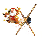 3D Hologram Fan, 17.9" Portable Holographic Display with WiFi, 700 Videos, 3D LED Projection, Adapts to Various Scenarios