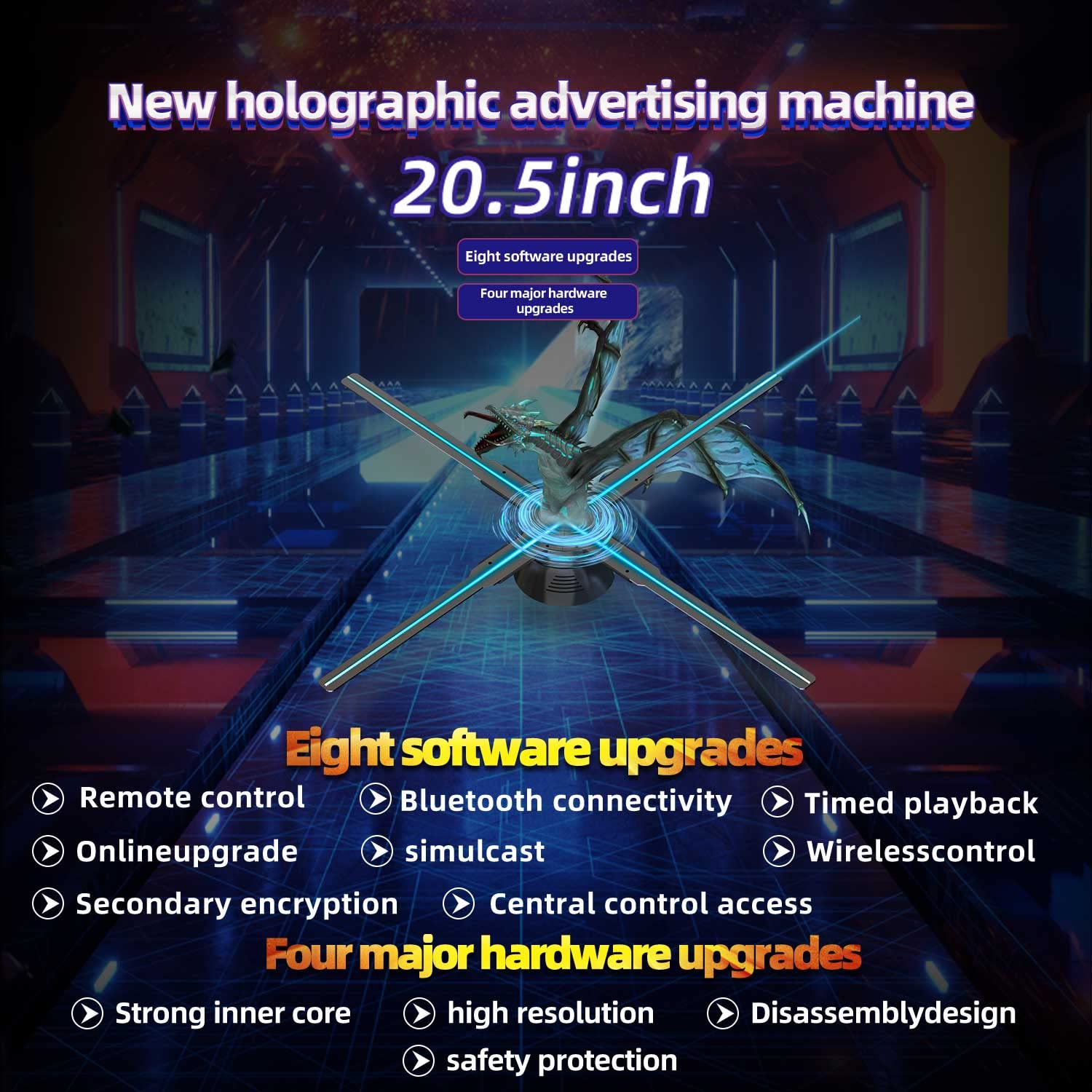 3D Hologram Fan, 20.5