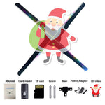 3D Hologram Fan, 17.9" Portable Holographic Display with WiFi, 700 Videos, 3D LED Projection, Adapts to Various Scenarios