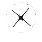 56 cm round protective cover installation example; pictured hologram fan not included